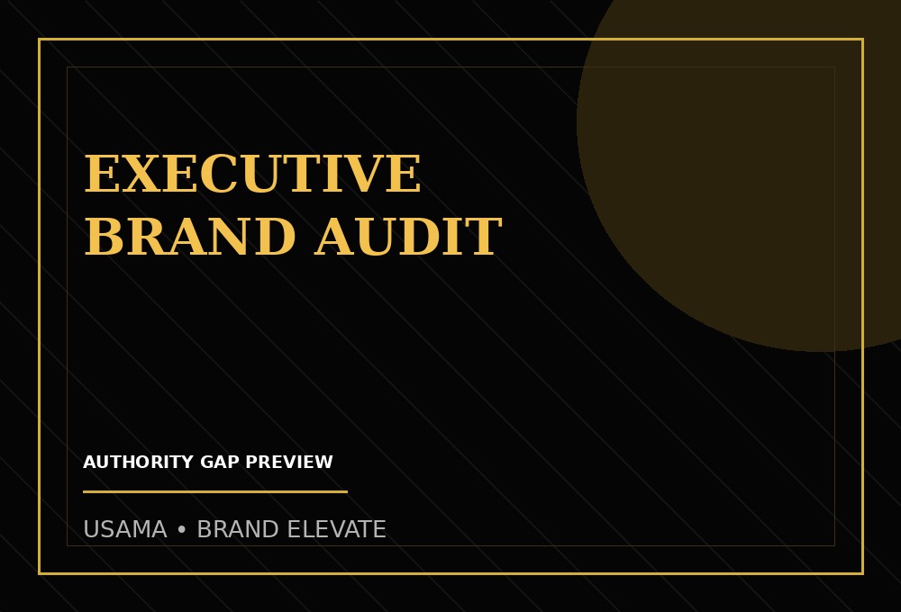 Executive brand audit preview