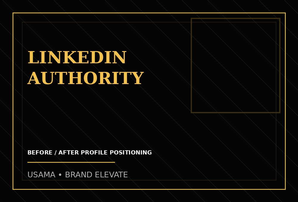LinkedIn profile positioning